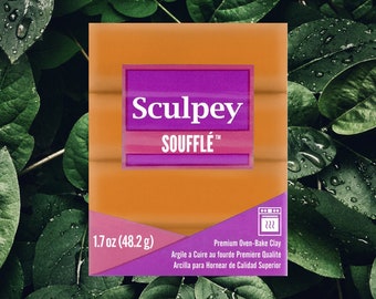 Sculpey Souffle Pumpkin 48g - 1.7oz, oven-bake polymer clay