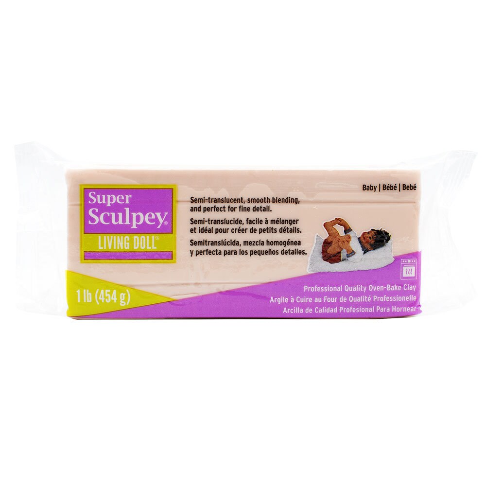 Argile Sculpey Living Doll - Beige Pour Création Poupées Réalistes | Cuisson Au Four