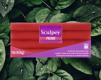 Sculpey Premo Red Hue 454g - 1 Lb, oven-bake polymer clay