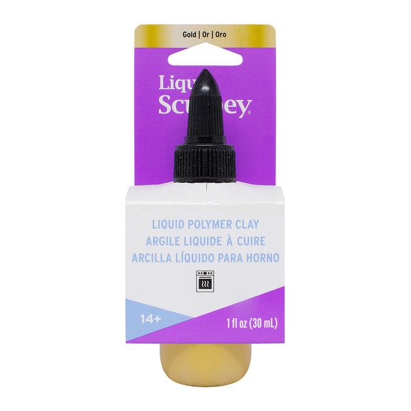 Liquid Sculpey Gold 30ml - 1fl oz, Pâte polymère liquide cuite au four