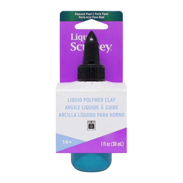 Liquid Sculpey Peacock Pearl 30ml - 1fl oz, Pâte polymère liquide cuite au four