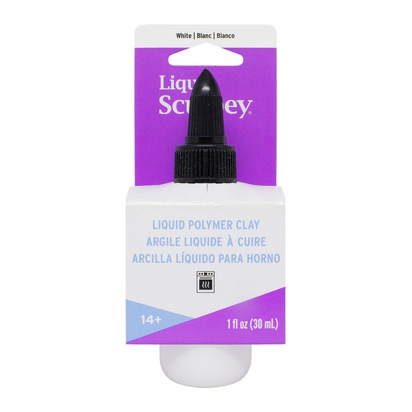 Liquid Sculpey White 30ml - 1fl oz, Pâte polymère liquide cuite au four