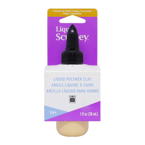 Ambre Translucide Liquide Sculpey 30ml - 1fl oz, Pâte polymère liquide cuite au four