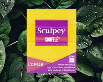 Sculpey Souffle Canary 48g - 1.7oz, oven-bake polymer clay