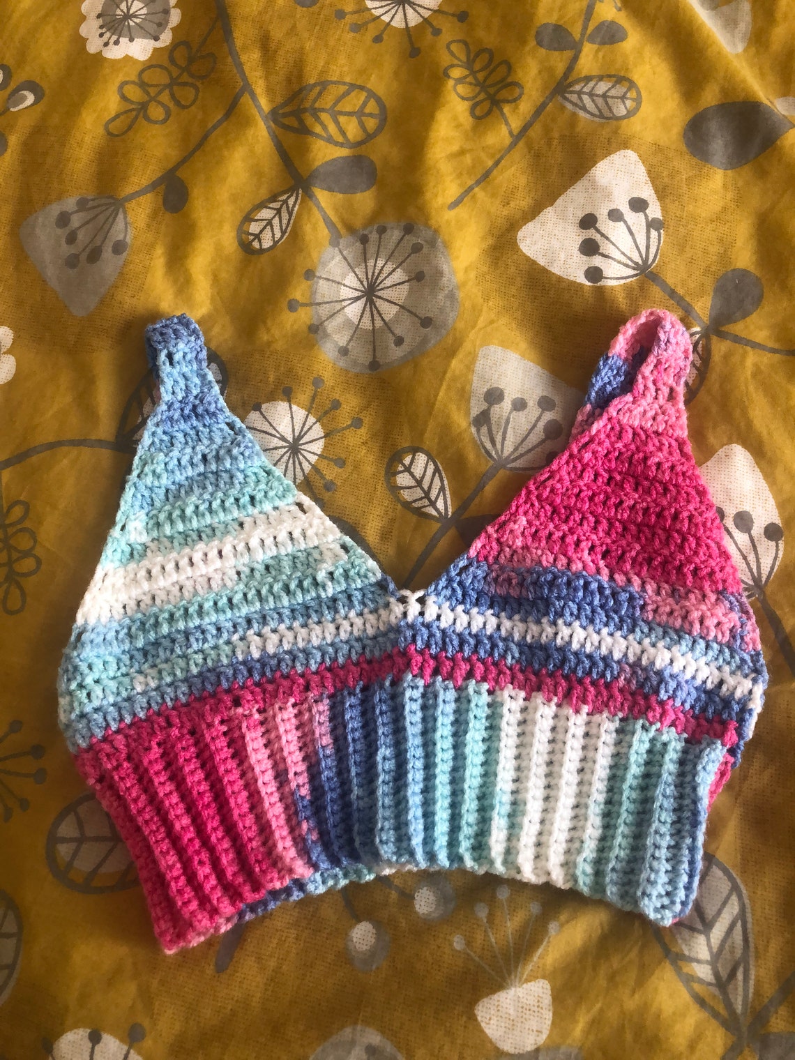 Crochet Bralette Cute Handmade Bralette Crochet Cotton Crop | Etsy