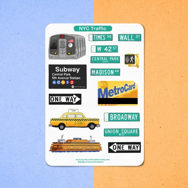 Stickers New York City - Etsy
