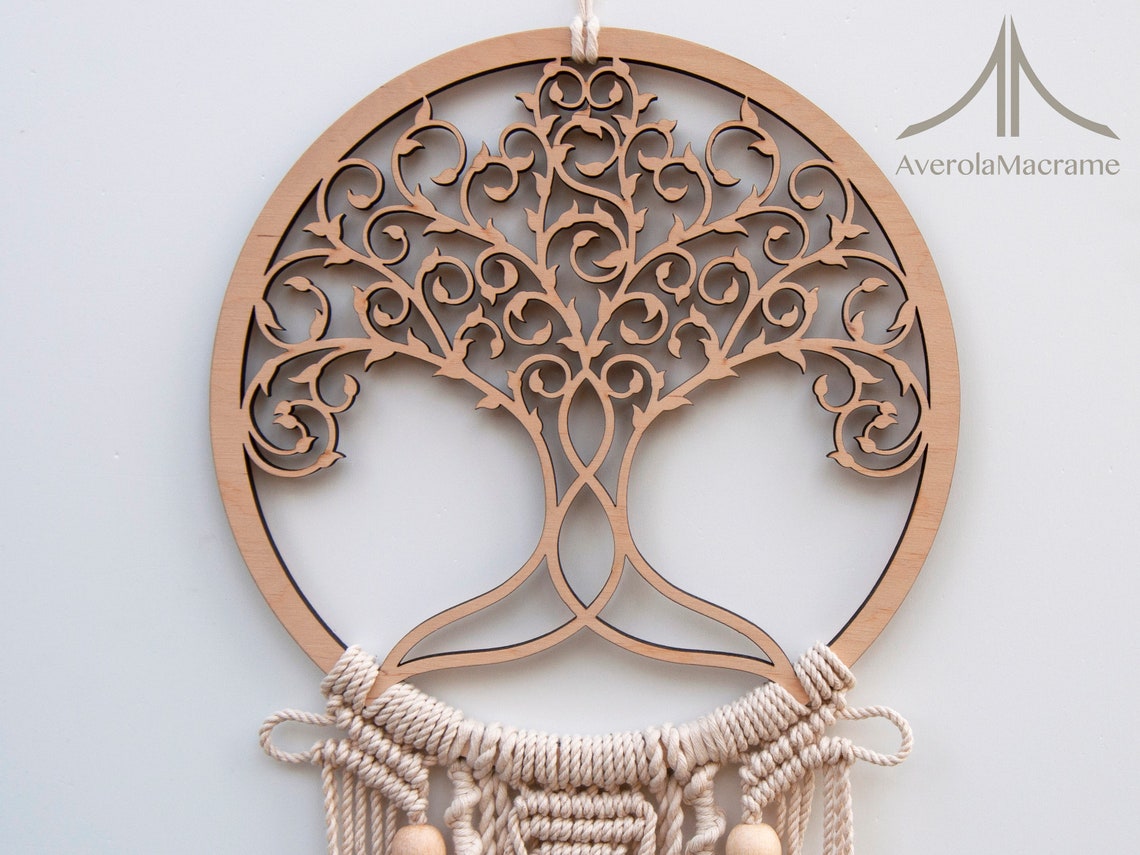 Family tree wall hanging Tree of life Wood sign woven wall Etsy