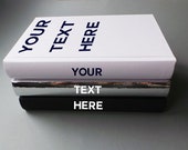 Set of Three Hardcover Luxury Books Black, Silver and White Coffee Table Books Luxury Handmade Journals Home Decor Notebooks