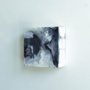 Escultura minimalista contemporánea * Escultura de pared original * Obra de arte 3D para decoración de pared * Lista para colgar