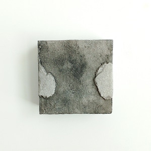 Minimalist Concrete Wall Sculpture – Gray Textured Art Panel with Raised Natural Elements | Modern Organic Abstract Wall Art