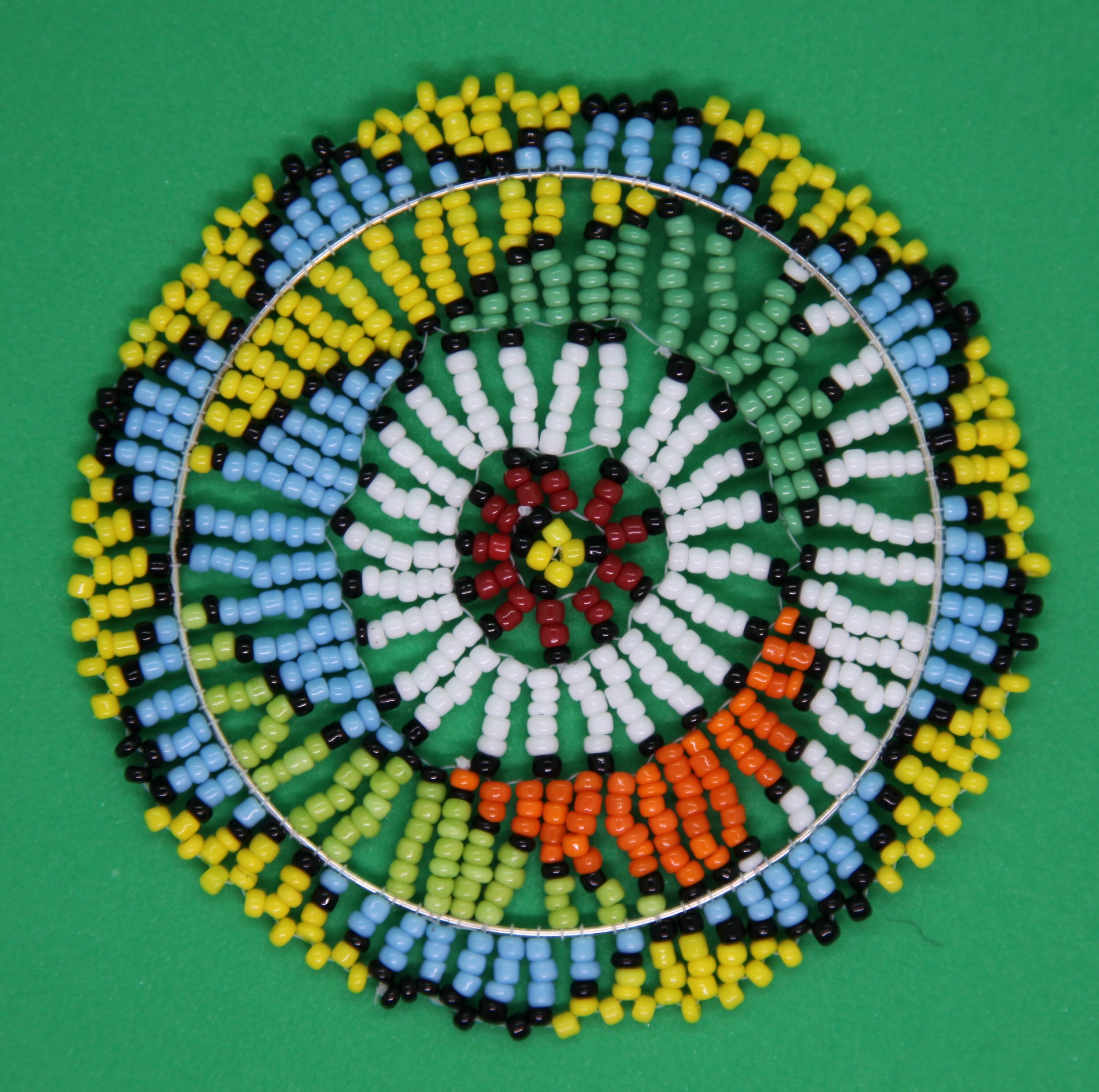 African Beaded Coaster Set of 6 Etsy UK