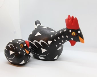 Paper Mache Hand Chickens