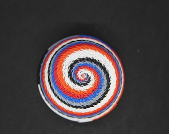 Small Handmade Telephone Wire Bowl  - African Summer