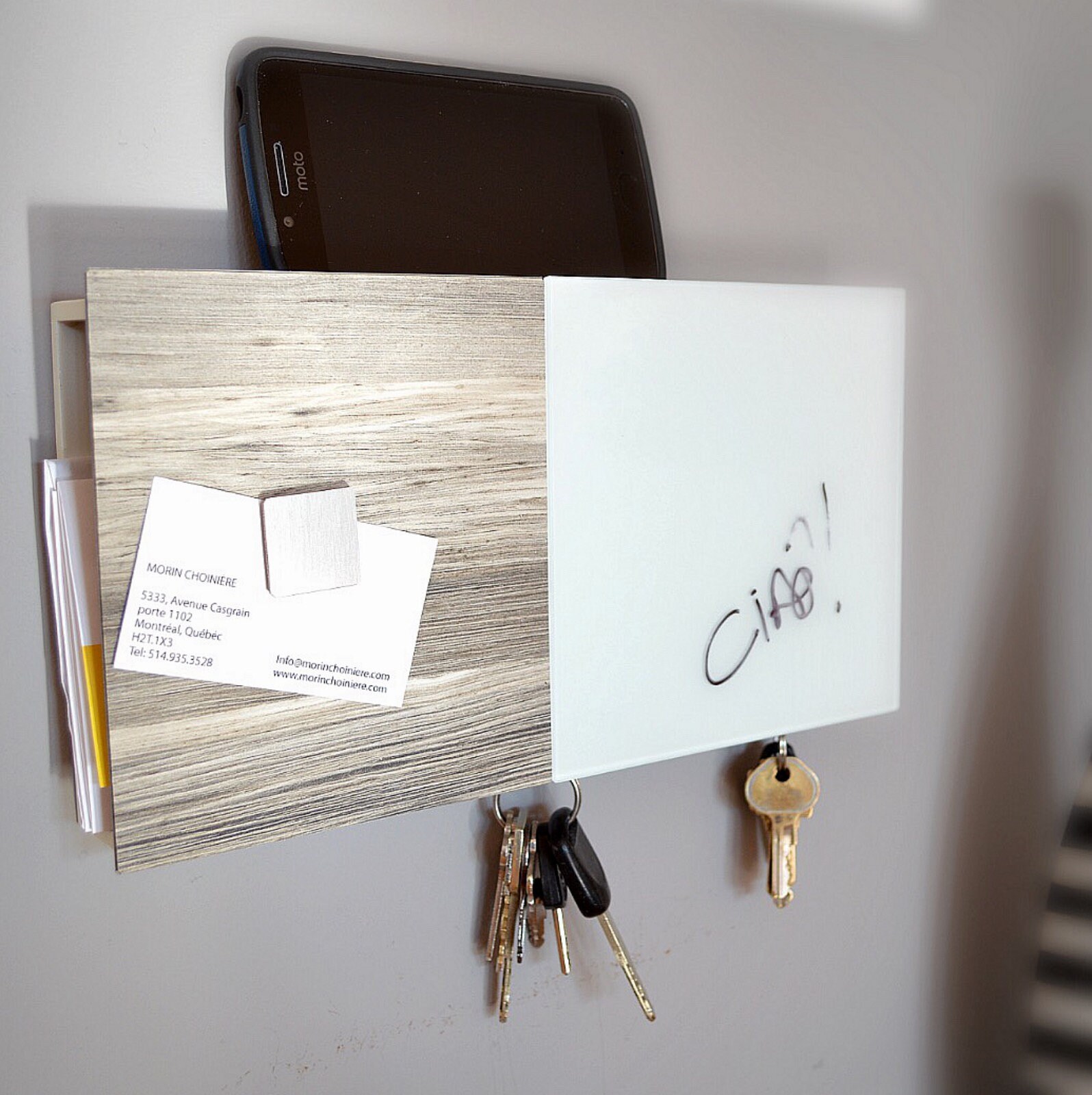 Dag met tijd spectrum Magnetic Wall Memo Board Wall Organizer Key Hanger Mail - Etsy