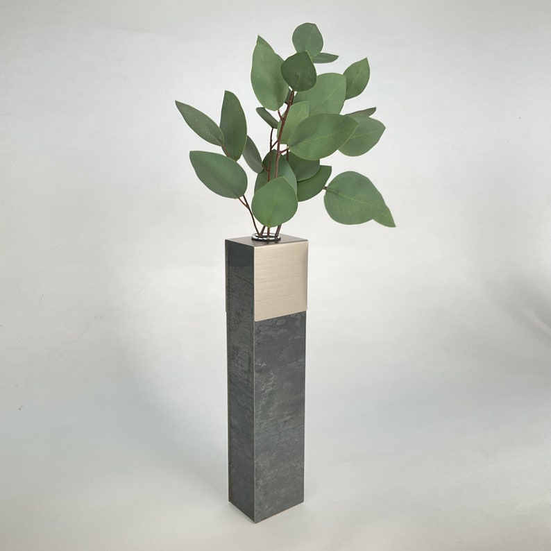 Standing Single Flower Vase Anthracite