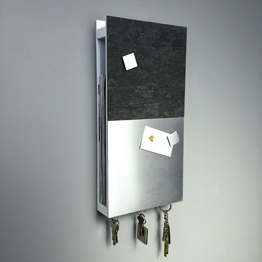 Large Memo Board, Key Holder, Mail or Magazines Rack, Wall