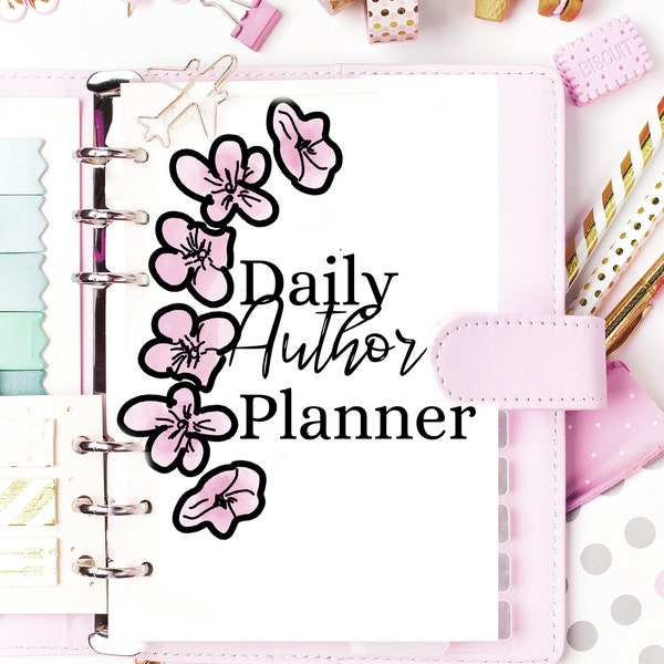 Writing Planner Printable, Author Planner, Writing Project Planner, Daily Planner Printable, Printable Bullet Journal, Author Bullet Journal
