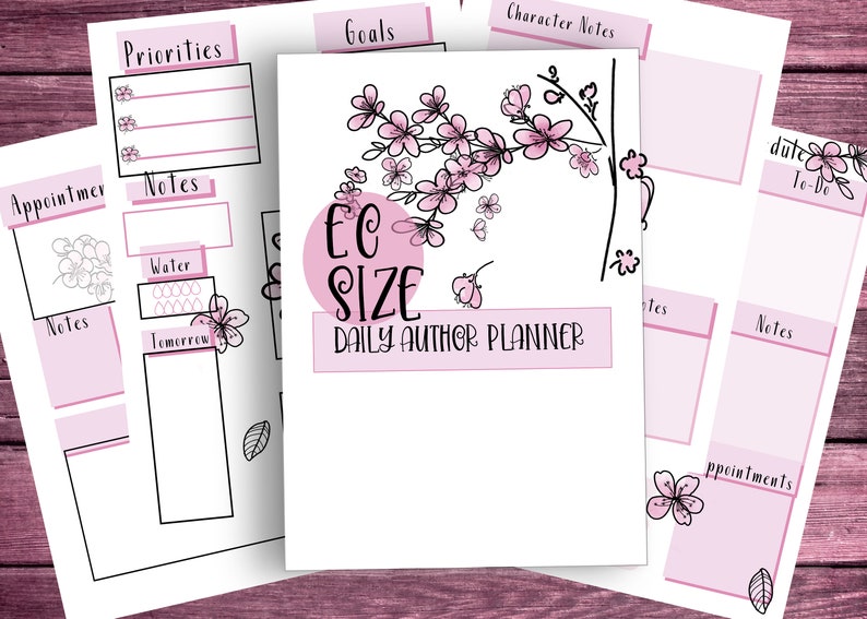 Writing Planner Printable Author Planner Writing Project Etsy