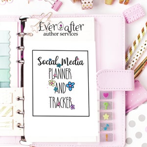 Social Media Planner and Tracker! Printables, Project Planner,  Bullet Journal, Social Media Planner (Happy Planner Size!)