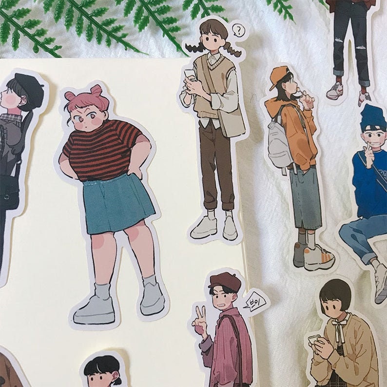 13pcs manga boys and girls high school fashion outfit themed etsy