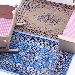 Mini rug for Dollhouse Miniatures, OB11, Creative Decorative Ornament, multicolor carpet