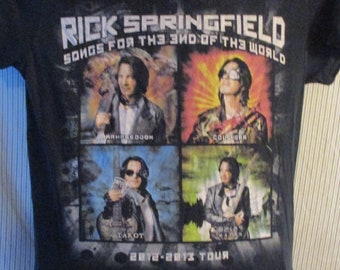 Rick Springfield-Songs For the End of the World-2012/2013 Tour-Pre Owned/Second Sale Shirt