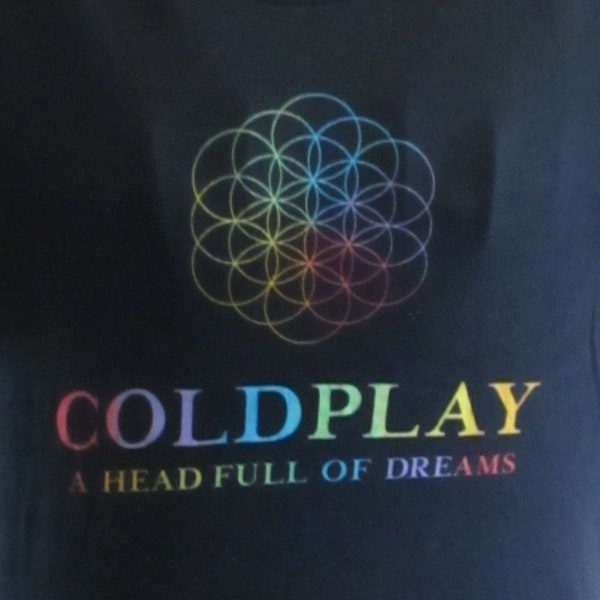Cold Play-A Head Full of Dreams-Looks Like A Size Medium-Please Refer to Measurements