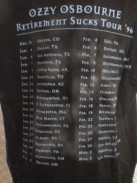 Ozzy Osborne-Retirement Sucks Tour 1996 - image 4