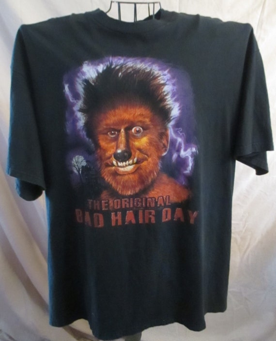 Wolfman T Shirt-The Original Bad Hair Day 90s Hor… - image 1