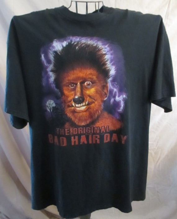 Wolfman T Shirt-The Original Bad Hair Day 90s Hor… - image 1