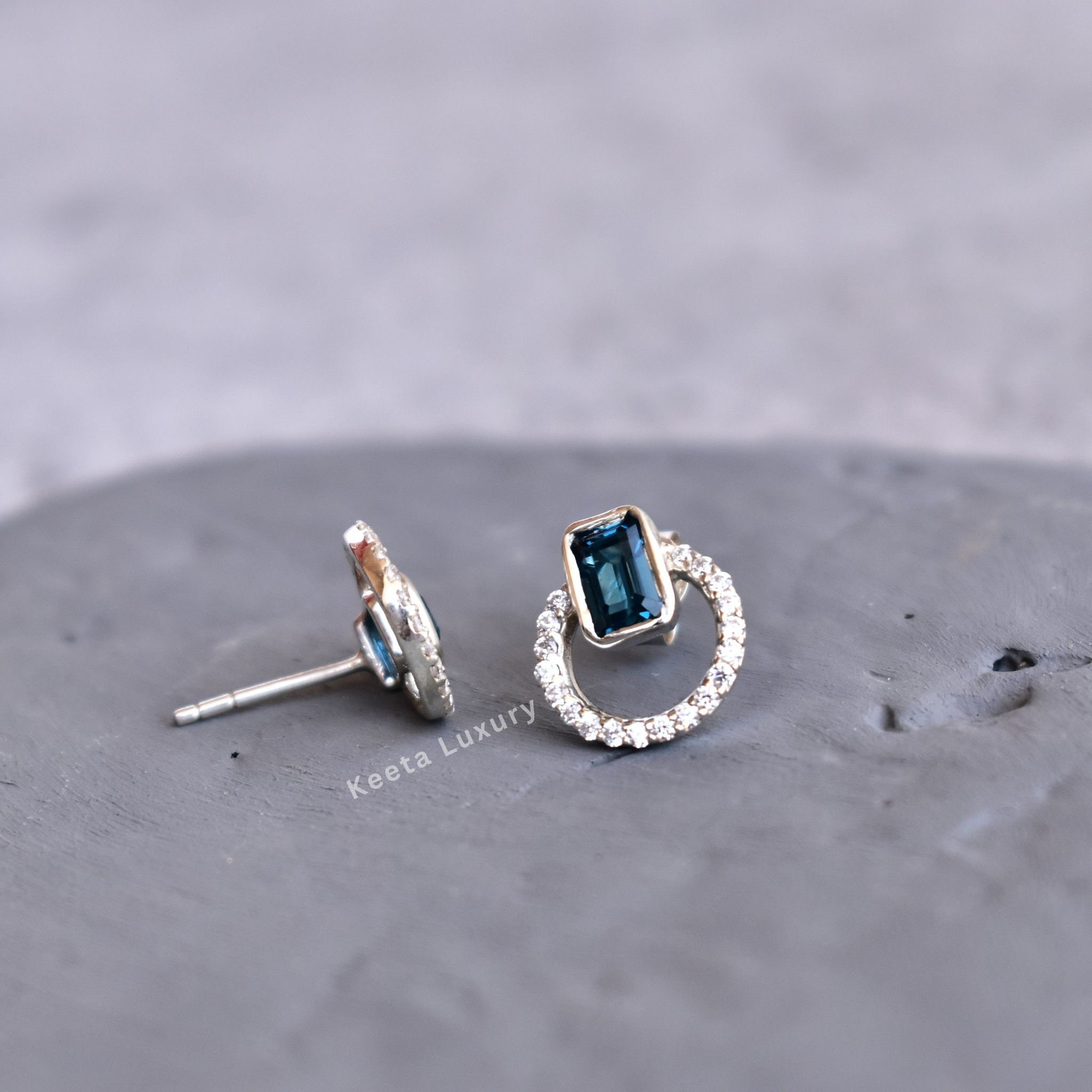 Orecchini Halo Argento Orecchini Pendenti Con Pietre E Ganci In Argento 925 - Rotondi, Stile Halo, Multicolore Orecchini Eleganti Per Regalo Orecchini Halo Argento Orecchini Pendenti Con Pietre E Ganci In Argento 925 - Rotondi, Stile Halo, Multicolore Orecchini Eleganti Per Regalo