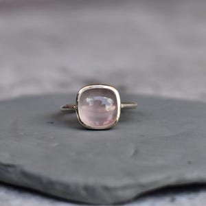 Echter Rosenquarz Ring* Rosenquarz Statement Ring* Handgemachter Rosenquarz Ring * Sterling Silber Ring* Brautjungfer Ring* Geschenk für sie