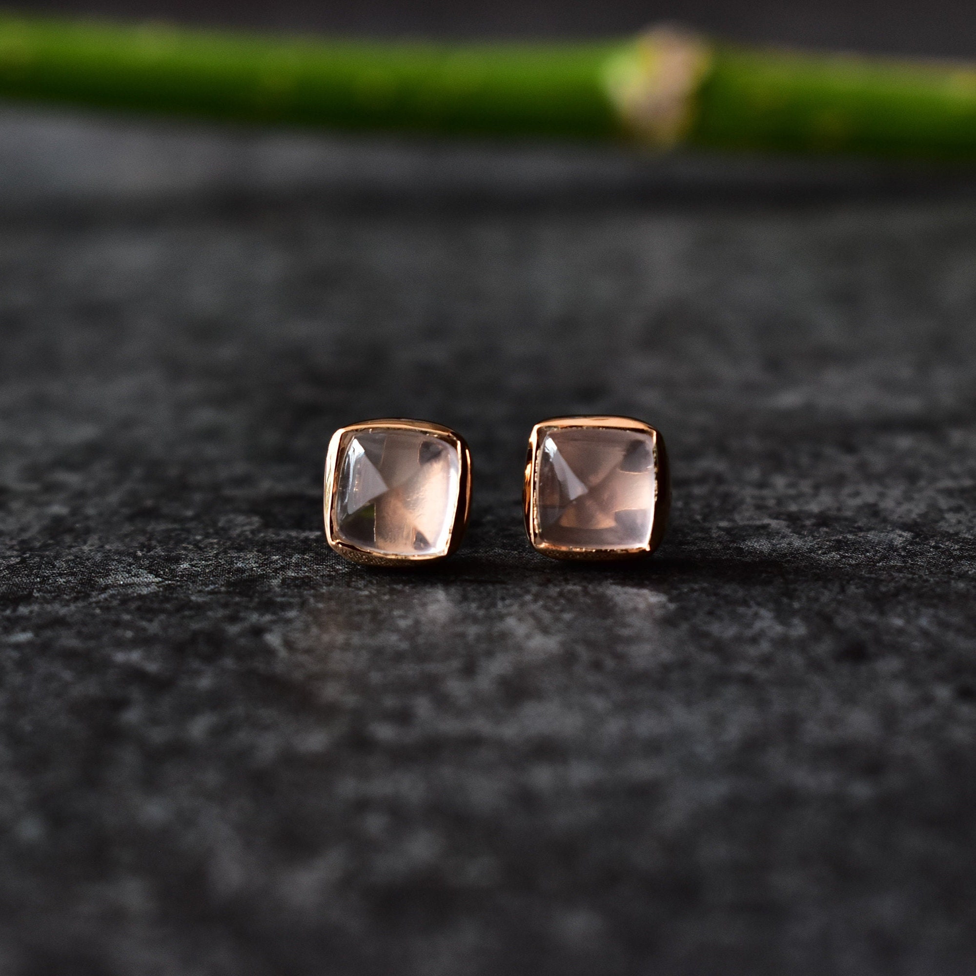 Quartz hotsell stud earrings