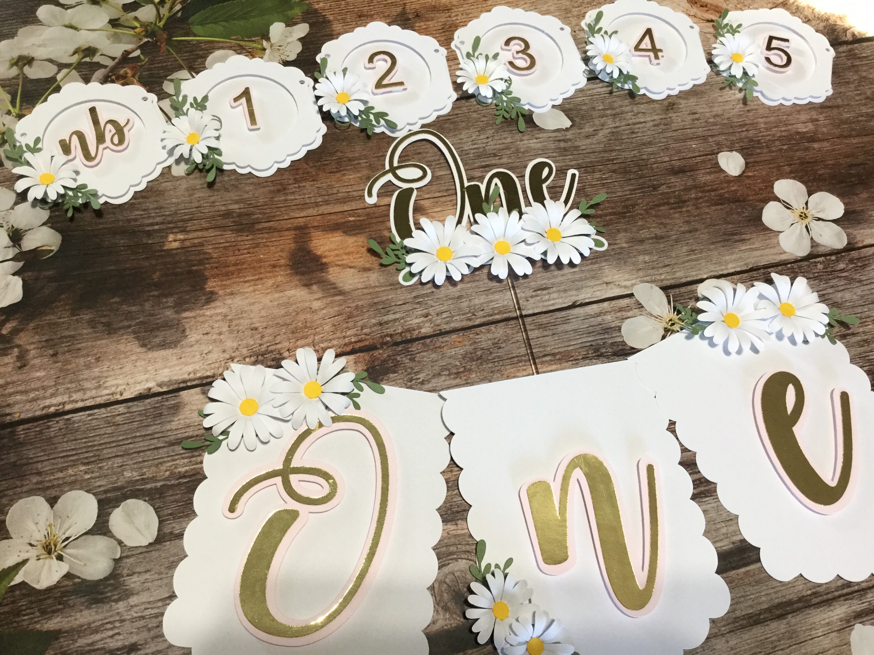 Daisy High Chair Banner Floral High Chair Banner Girl Etsy Canada