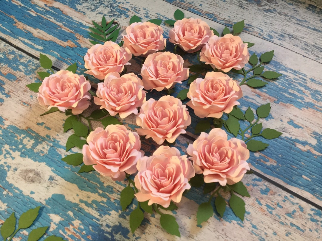 Paper Flowers, Table Decor, Baby Shower Decor, Cardstock Flowers, Small