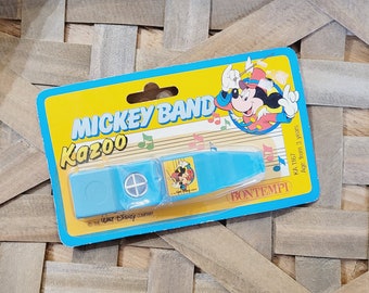 Vintage Mickey Mouse Kazoo, New Old Stock, Vintage Disney, Toy Horn, 1980s toys, Walt Disney Company, Kid's toy instrument, Toy Collector