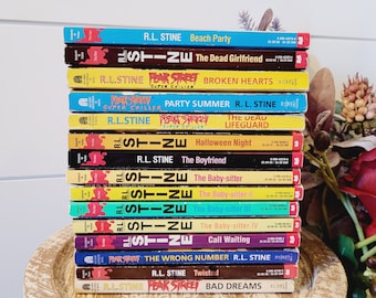 Fear Street books, R.L. Stine, Teen horror books, Fear Street Super Chillers, Paperback books, Collectible books, Babysitter, Halloween