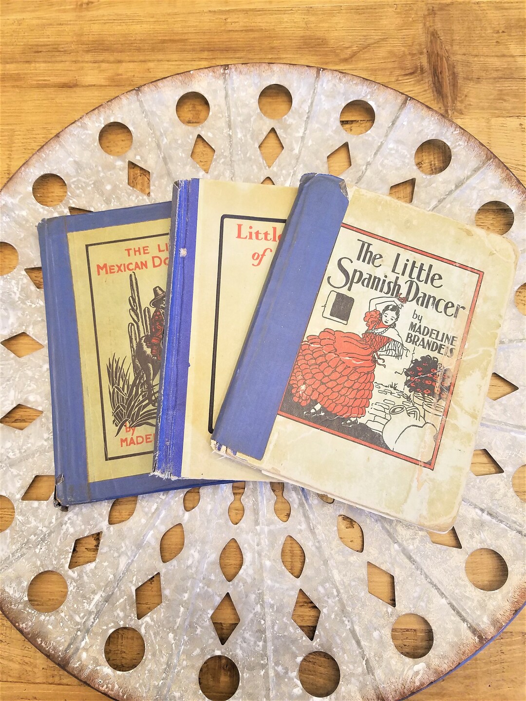 Lot of 3 Antique Books Vintage Book Lot Madeline Brandeis Etsy