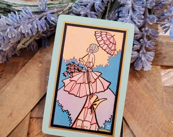 1920s Art Deco Playing Cards, Antique trade cards, Swap Card, Congress cards, Vanity card, Ephemera, Junk Journal, Scrapbooking, Mixed media