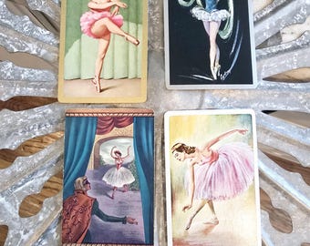 Art Deco Ballerina Playing Cards: 1920s Ballet Ephemera Set