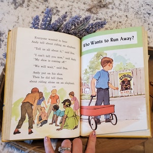 Vintage Children's Book Early Reader Vintage School - Etsy