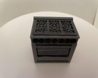 Half Scale Dollhouse Stove Kit, 1/24th Scale Miniature