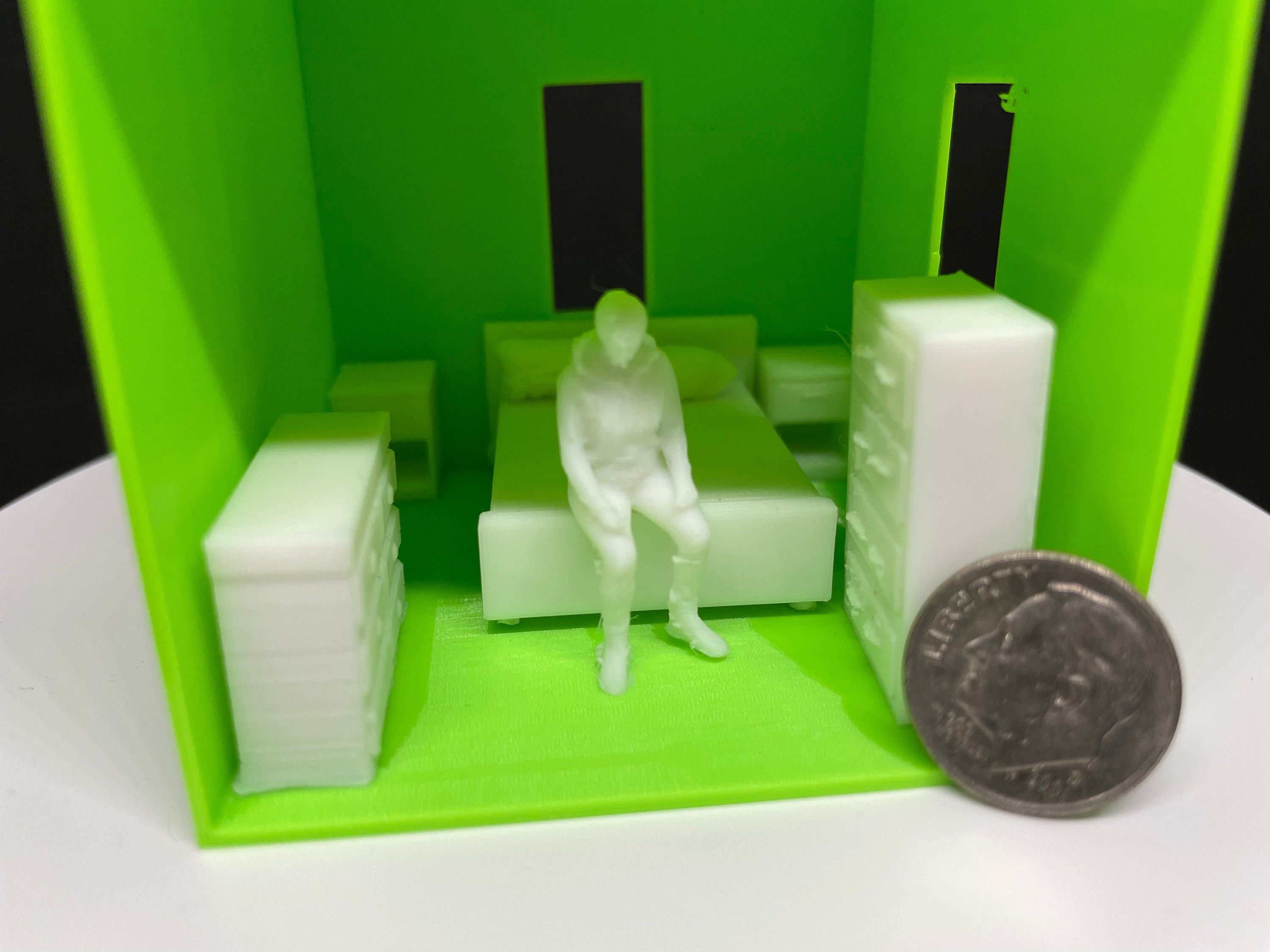 Quarter Scale Bedroom Furniture Set 3D Mini Bedroom Set Etsy