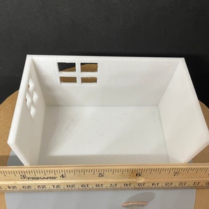 Quarter scale room box kit, 3D printed 1/48th scale, Dollhouse room box, Miniature