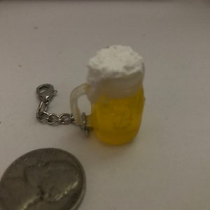 Beer mug resin necklace, Mug charms, Mini Adult Beverage Charm, Realistic Mugs, Bar Drinks, Beer Stein Charm, Kawaii Beer Mug Charm Pendants