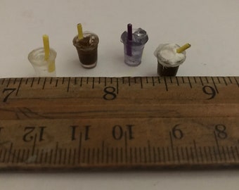 Dollhouse miniature drinks