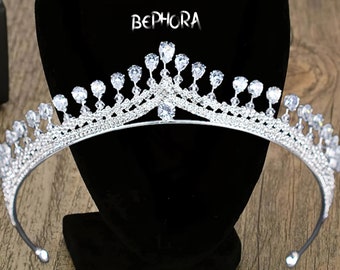 Wedding Tiara Crown - Adult and Child, Butterfly Pearl Crown, Crystals Headpiece Hairpiece Gift