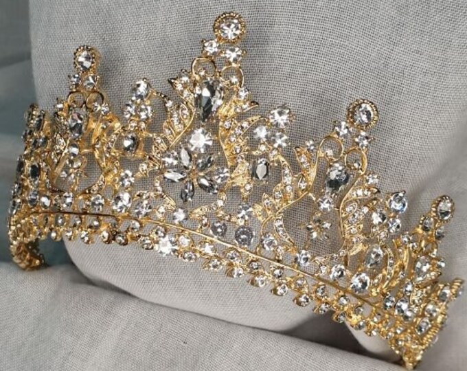 BEPHORA Handmade Baroque Luxury 2023 Rhinestone Crown Gold Crystal Queen Tiaras Crowns Women Ornaments Wedding Hair Jewelry Accessories