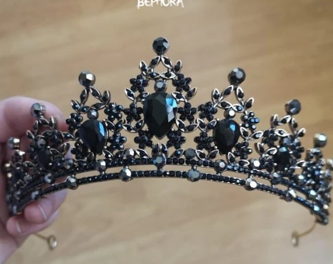Handmade Gold Round Crown - Queen Tiaras and Crowns, Men Women Pageant Prom Diadem Ornaments Wedding Hair Jewelry Accessories, Bridesmaids