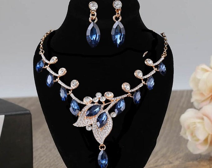 BEPHORA Handmade Summer Color New Arrival Crystal Luxury Jewelry Sets Earrings Necklace Gift Brides Women Wedding Accessories Luxury Bridal